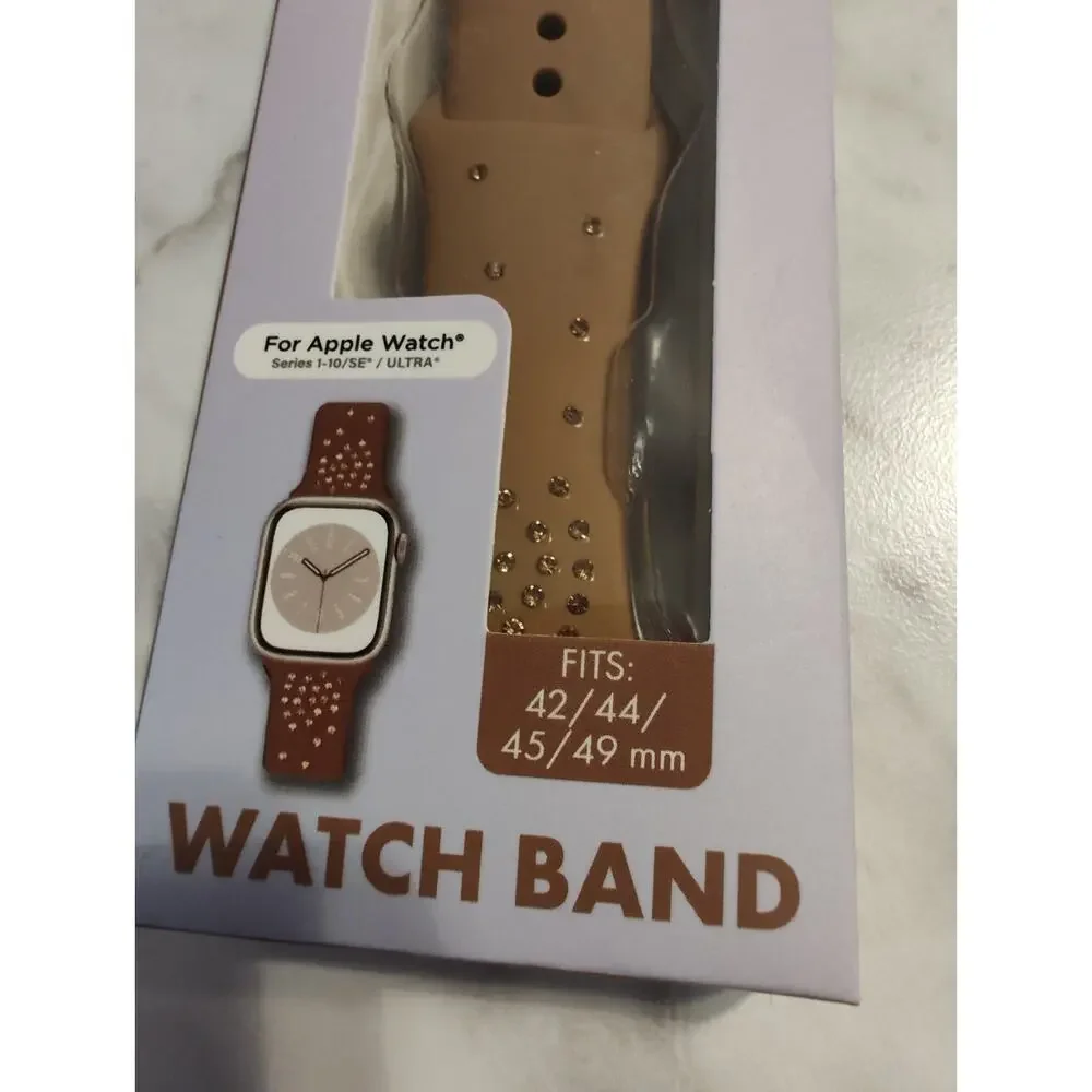 Techify Silicone Band Strap For Apple Watch Series 1-10 SE / Ultra - Brown